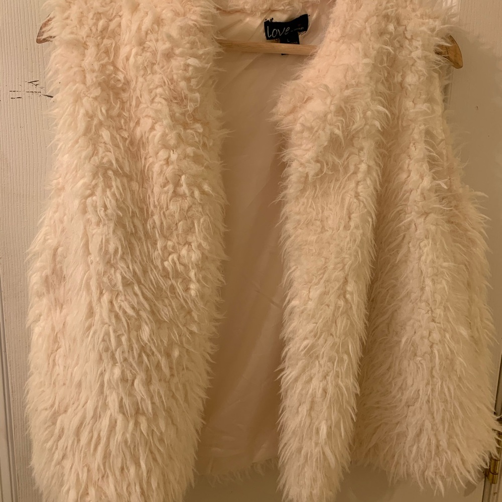 Faux fur vest